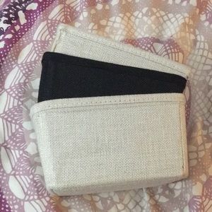 Set of 3 tiny storage bins